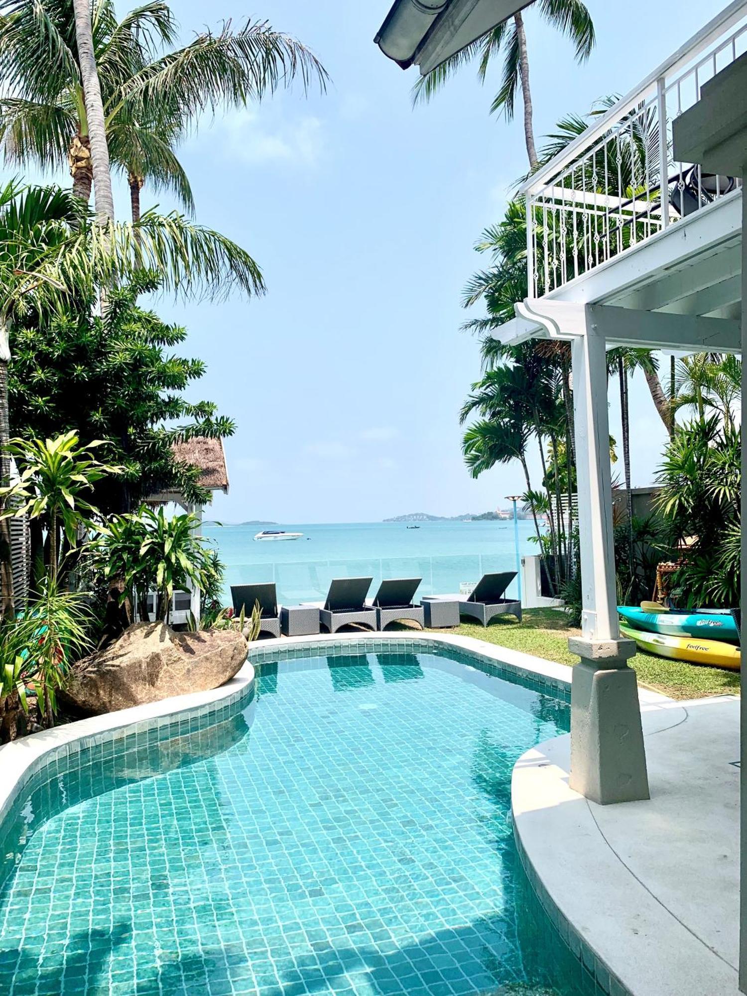 Beachfront Villa Charmant With Private Pool Koh Samui Bagian luar foto